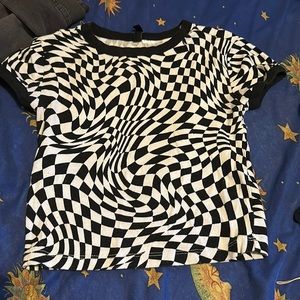 H&M baby tee checkered